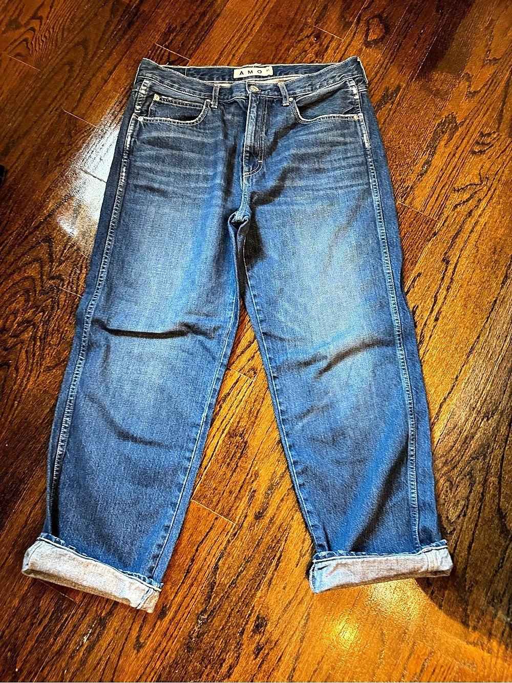 AMO Valentina Jeans Straight Leg Blue Waist 31